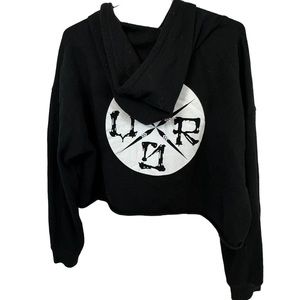 VNRO Peru Designer Insta Crop Top Black Women’s XL Hoodie MINTY Streetwear